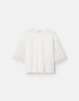 Embroidered Sleeve Top - Oak Hall