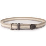 Multi-Color Braid Belt - Dove Grey