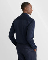 Filo di Scozia Jersey Shirt - Navy Blue