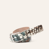 Tie-Dye Nile Crocodile Belt - Spruce