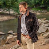Madison Creek Rainier Waxed Goat Suede Jacket - Chocolate