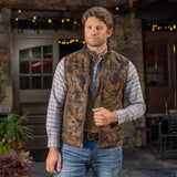 Madison Creek Ranger Camo Waxed Goat Suede Vest - Vintage Camo