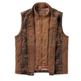 Madison Creek Ranger Camo Waxed Goat Suede Vest - Vintage Camo