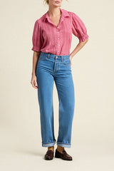 Jess Blouse Rosehip Gingham