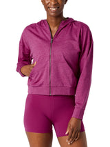 Halo Modern Full Zip Hoodie - Dragonfruit Heather