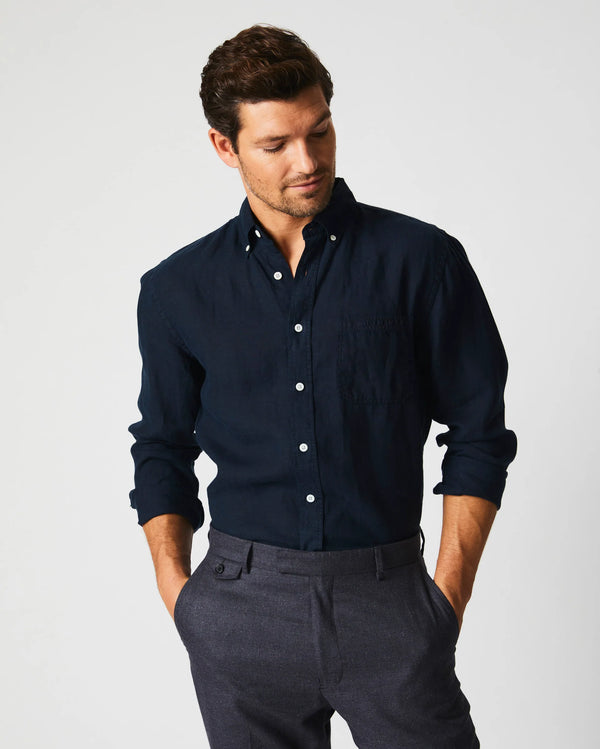 Tuscumbia Linen Shirt Button Down - Oak Hall