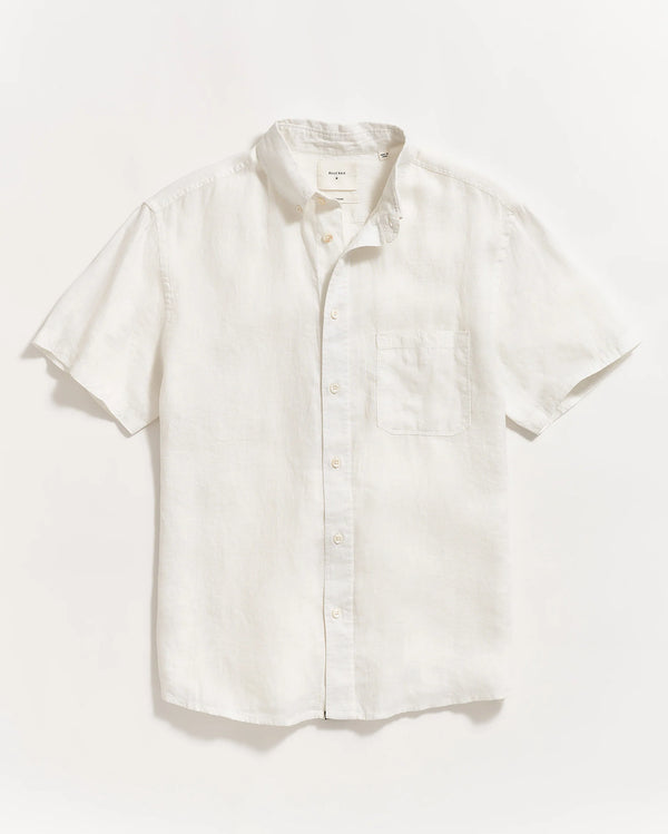 Short Sleeve Linen Tuscumbia Shirt Button Down - Oak Hall