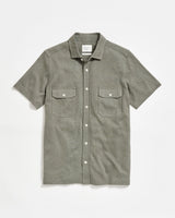 Short Sleeve Hemp Cotton Knit Shirt - Oak Hall