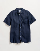 Short Sleeve Linen Tuscumbia Shirt Button Down - Oak Hall