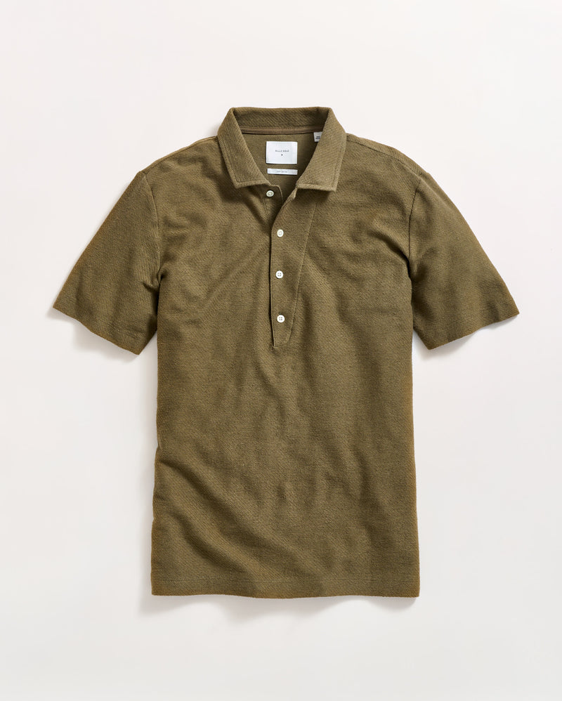 Hemp Cotton Twill Polo - Oak Hall