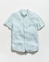 Short Sleeve Linen Tuscumbia Shirt Button Down - Oak Hall