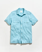 Short-Sleeve Hemp Cotton Knit Shirt - Oak Hall