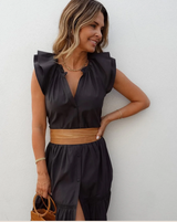 ADA Wrap Leather Belt - Tan