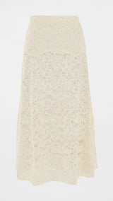 The Relic Lace Saddle Skirt - Cream