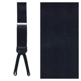 Trafalgar herringbone formal braces end and fabric detail - Oak Hall