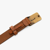 Brackish Bow Tie Trippin Tipsey Belt - Tan/Pheasant Heart