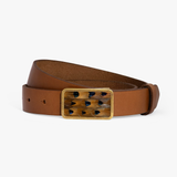 Brackish Bow Tie Trippin Tipsey Belt - Tan/Pheasant Heart