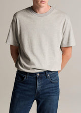 Peached Face Jersey Short Sleeve Crew