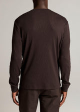 Cotton Rib Long Sleeve Henley