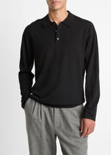 Long Sleeve Merino Polo