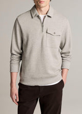 Dbl Pique Zip Polo