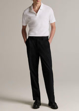 Drop Needle Stripe Short Sleeve Polo