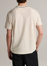 Tipped Pima Pique Short Sleeve Crew