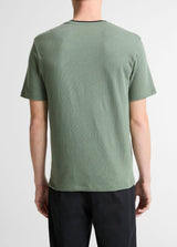 Loose Knit Double Collar Short Sleeve Crew - Oak Hall