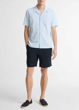 Seersucker Stripe Short Sleeve Cabana Shirt - Oak Hall