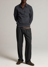 Dbl Pique Zip Polo