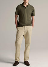 Mesh Knit Snap Short Sleeve Polo