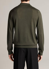 Long Sleeve Merino Polo