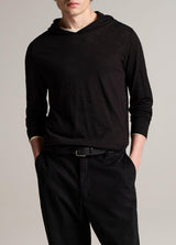 Fine Slub Dbl Layer P/O Hoodie