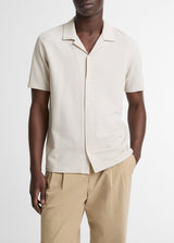 Seersucker Stripe Short Sleeve Cabana Shirt - Oak Hall