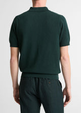 Pique Short Sleeve Zip Polo - Oak Hall