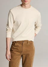 Peached Face Jersey Long Sleeve Crew