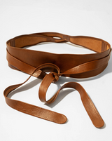 ADA Wrap Leather Belt - Whiskey