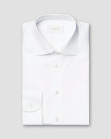 Eton Slim Fit Elevated Twill Dress Shirt - White