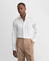 Eton Slim Fit Elevated Twill Dress Shirt - White