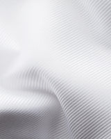 Eton Slim Fit Textured Twill Dress Shirt - White
