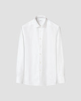 Eton Slim Fit Textured Twill Dress Shirt - White
