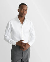 Eton Contemporary Fit Textured Twill Dress Shirt - White