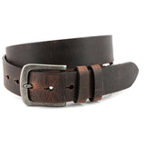 Distressed Waxed Harness Leather Belt - Oak Hall, Inc.