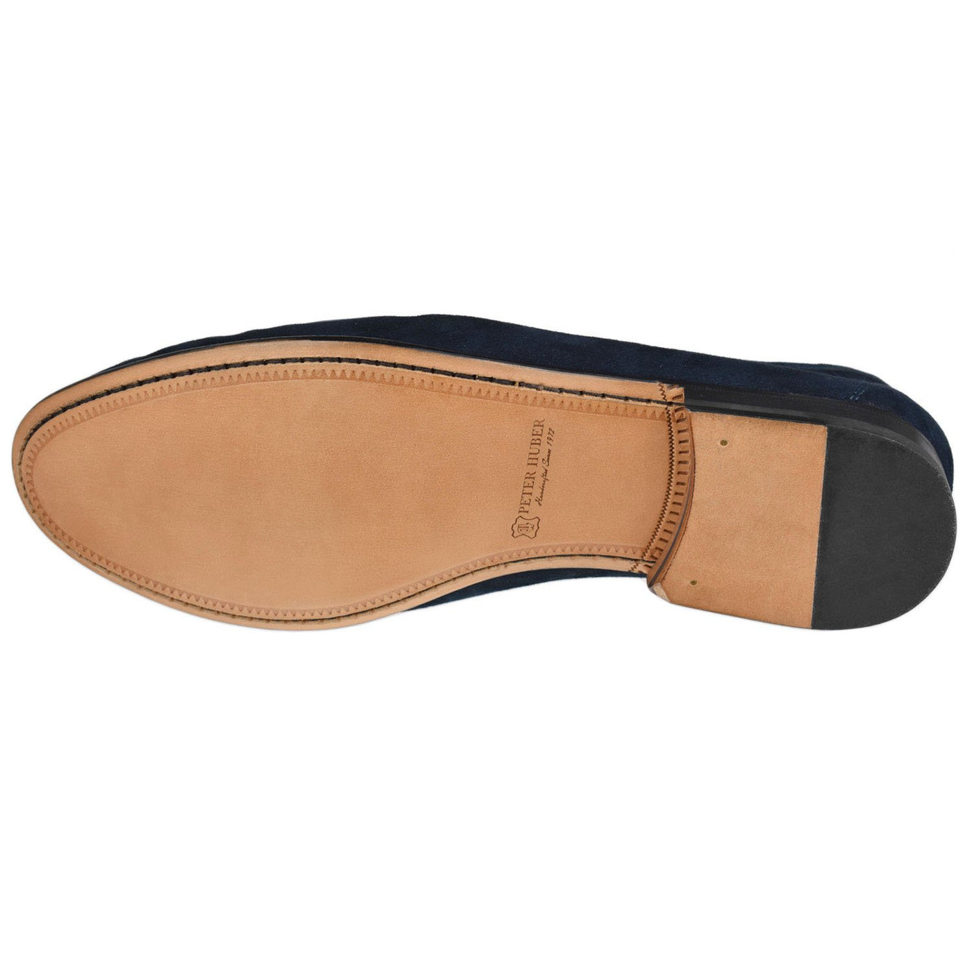 Peter Huber Ascot Classic Blue Suede Horsebit Men\'s Size 9.5 Loafers Peter Huber Nile Classic Bit Loafer | BP Skinner Clothiers main image 4