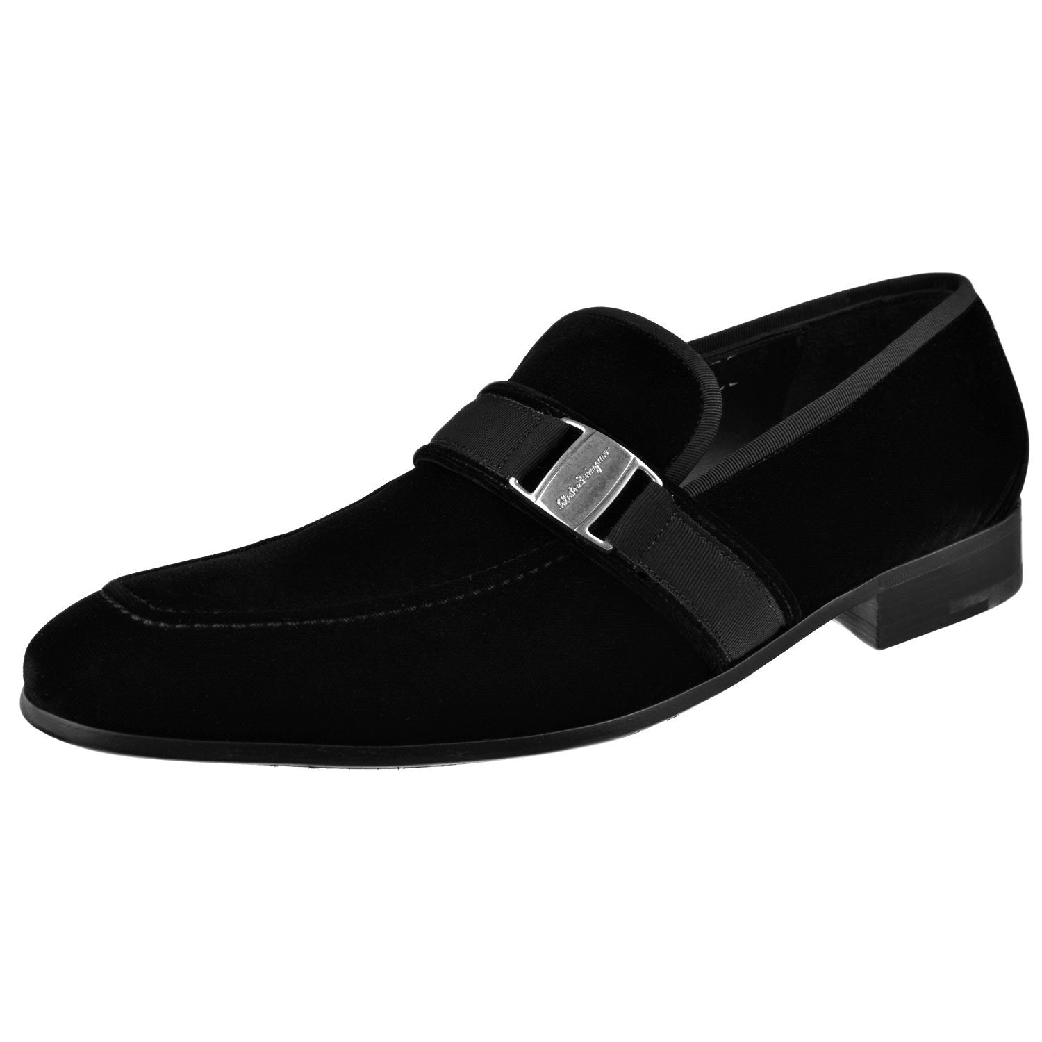 Mens Velvet Ferragamo Danny 2 Loafers w/ Box & Dustbag Danny 2 Velvet Tuxedo Loafer | Oak Hall, Inc main image 2