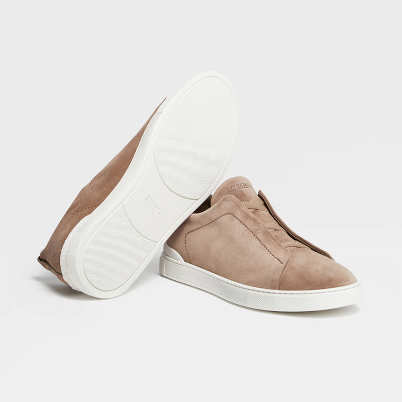 Triple Stitch Suede Sneaker - Oak Hall