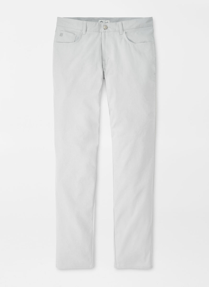 Peter Millar Ultimate Stretch Sateen 5-Pocket Pants - Gale Grey
