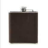 Leather Wrapped Flask - Oak Hall