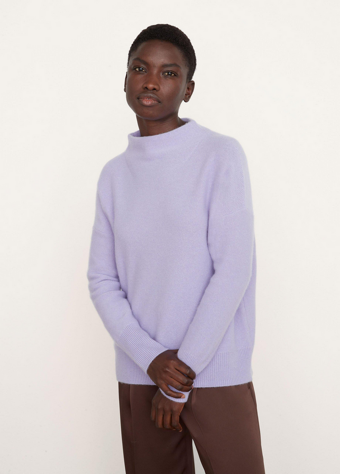 Vince boiled cashmere funnel neck pullover sale