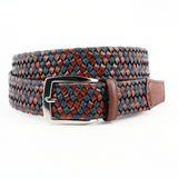 Italian Braided Leather & Linen Belt - Oak Hall, Inc.